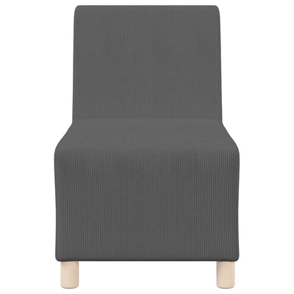 Modulsofa Enhed Uden Arme 3 Pcs Mørkegrå 55 X 74 X 82 Cm - Billede 5