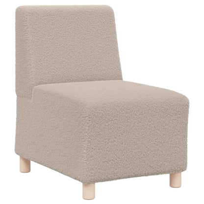 Modulsofa Enhed Uden Arme 3 Pcs Lysegrå 55 X 74 X 82 Cm - Billede 4