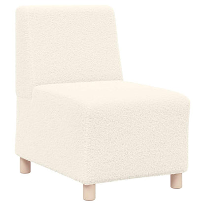 Modulsofa Enhed Uden Arme 3 Pcs Creme 55 X 74 X 82 Cm - Billede 4
