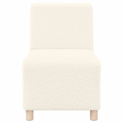 Modulsofa Enhed Uden Arme 3 Pcs Creme 55 X 74 X 82 Cm - Billede 5