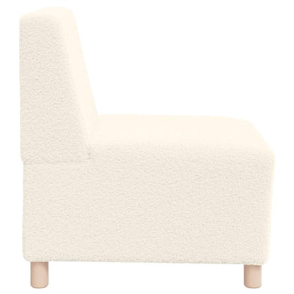 Modulsofa Enhed Uden Arme 3 Pcs Creme 55 X 74 X 82 Cm - Billede 6