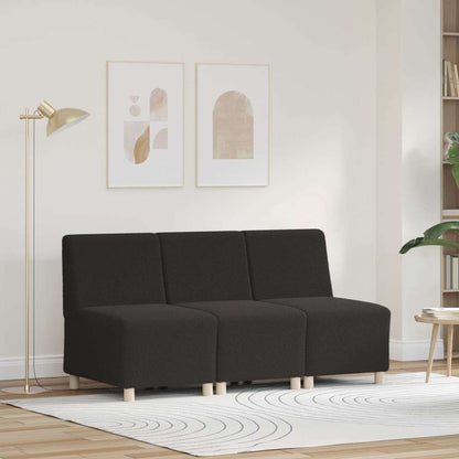 Modulsofa Enhed Uden Arme 3 Pcs Mørkegrå 55 X 74 X 82 Cm - Hovedbillede