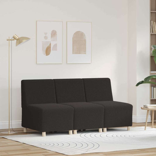 Modulsofa Enhed Uden Arme 3 Pcs Mørkegrå 55 X 74 X 82 Cm - Hovedbillede