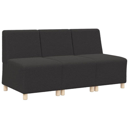 Modulsofa Enhed Uden Arme 3 Pcs Mørkegrå 55 X 74 X 82 Cm - Billede 2