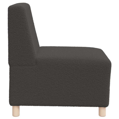 Modulsofa Enhed Uden Arme 3 Pcs Mørkegrå 55 X 74 X 82 Cm - Billede 6