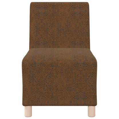 Modulsofa Enhed Uden Arme 3 Pcs Brun 55 X 74 X 82 Cm - Billede 5