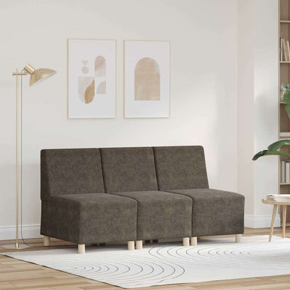 Modulsofa Enhed Uden Arme 3 Pcs Mørkegrå 55 X 74 X 82 Cm - Hovedbillede