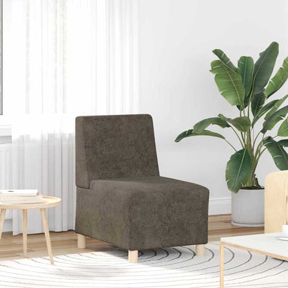 Modulsofa Enhed Uden Arme 3 Pcs Mørkegrå 55 X 74 X 82 Cm - Billede 3