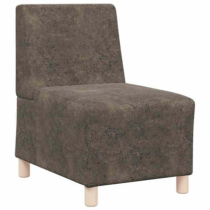 Modulsofa Enhed Uden Arme 3 Pcs Mørkegrå 55 X 74 X 82 Cm - Billede 4
