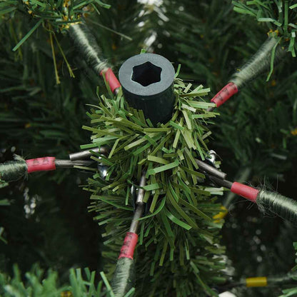 Kunstigt Hinged Juletræ Med Stativ Pvc Pe Og Stål - Billede 7