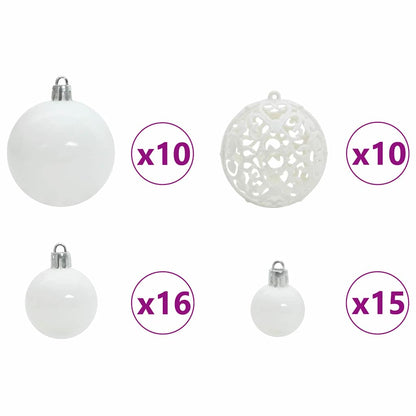 Kunstigt Hinged Juletræ Med 300 Led'er 180 Cm Pe Og Pvc - Billede 8