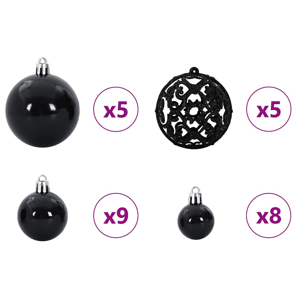 Kunstigt Juletræ Med 150 Led'er 150 Cm Pe Og Pvc - Billede 8