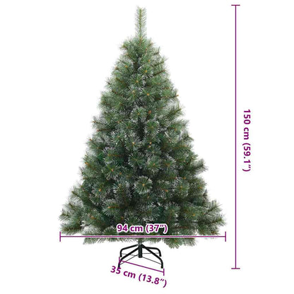 Kunstigt Juletræ Med 150 Led'er 150 Cm Pe Og Pvc - Billede 17