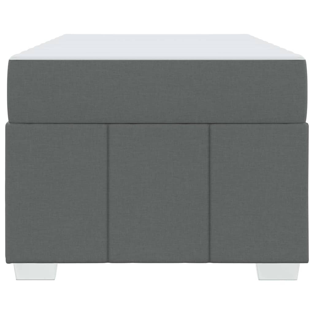 Sengestel Med Madras Mørkegrå 80 X 200 Cm Stof - Billede 7