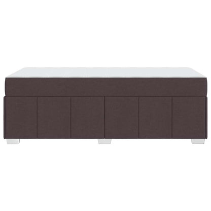 Sengestel Med Madras Mørkebrun 80 X 200 Cm Stof - Billede 7