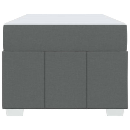 Sengestel Med Madras Mørkegrå 90 X 190 Cm Stof - Billede 7