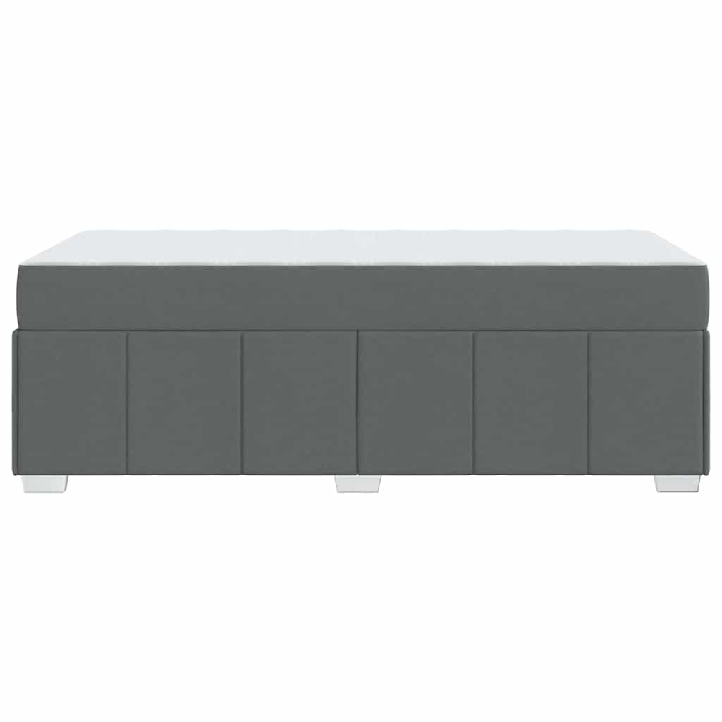 Sengestel Med Madras Mørkegrå 90 X 190 Cm Stof - Billede 8