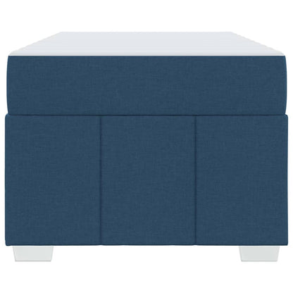 Sengestel Med Madras Blå 90 X 190 Cm Stof - Billede 6
