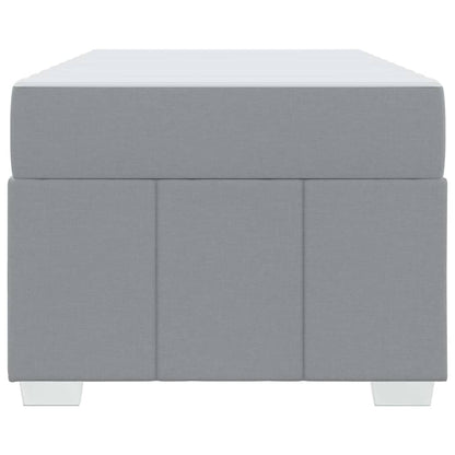 Sengestel Med Madras Lysegrå 90 X 200 Cm Stof - Billede 7