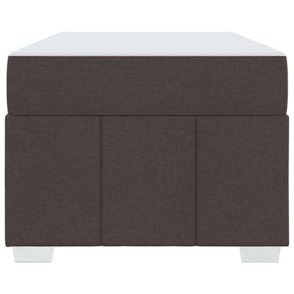 Sengestel Med Madras Mørkebrun 100 X 200 Cm Stof - Billede 6