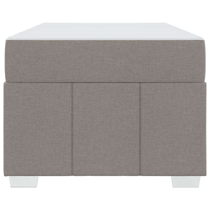 Sengestel Med Madras Gråbrun 120 X 190 Cm Stof - Billede 6