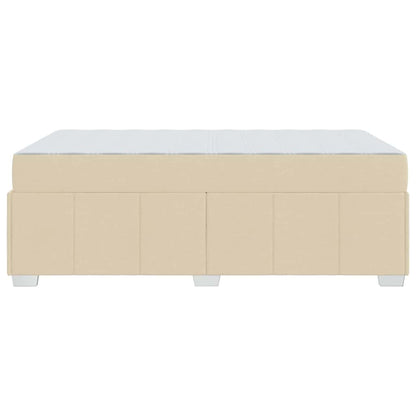 Sengestel Med Madras Creme 120 X 200 Cm Stof - Billede 7