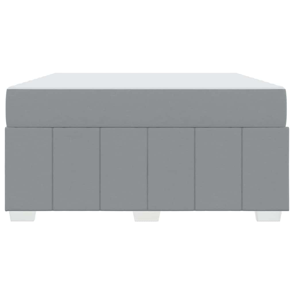 Sengestel Med Madras Lysegrå 140 X 200 Cm Stof - Billede 7