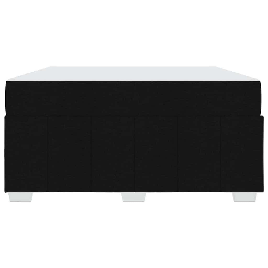 Sengestel Med Madras Sort 140 X 200 Cm Stof - Billede 7