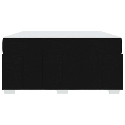 Sengestel Med Madras Sort 140 X 200 Cm Stof - Billede 7