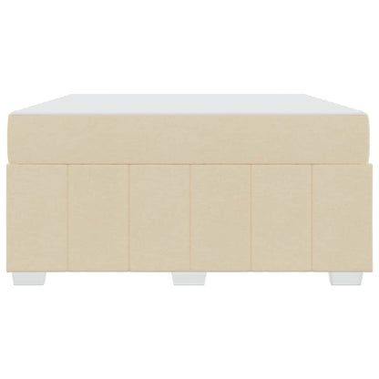 Sengestel Med Madras Creme 140 X 200 Cm Stof - Billede 6