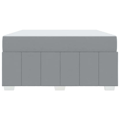 Sengestel Med Madras Lysegrå 160 X 200 Cm Stof - Billede 7