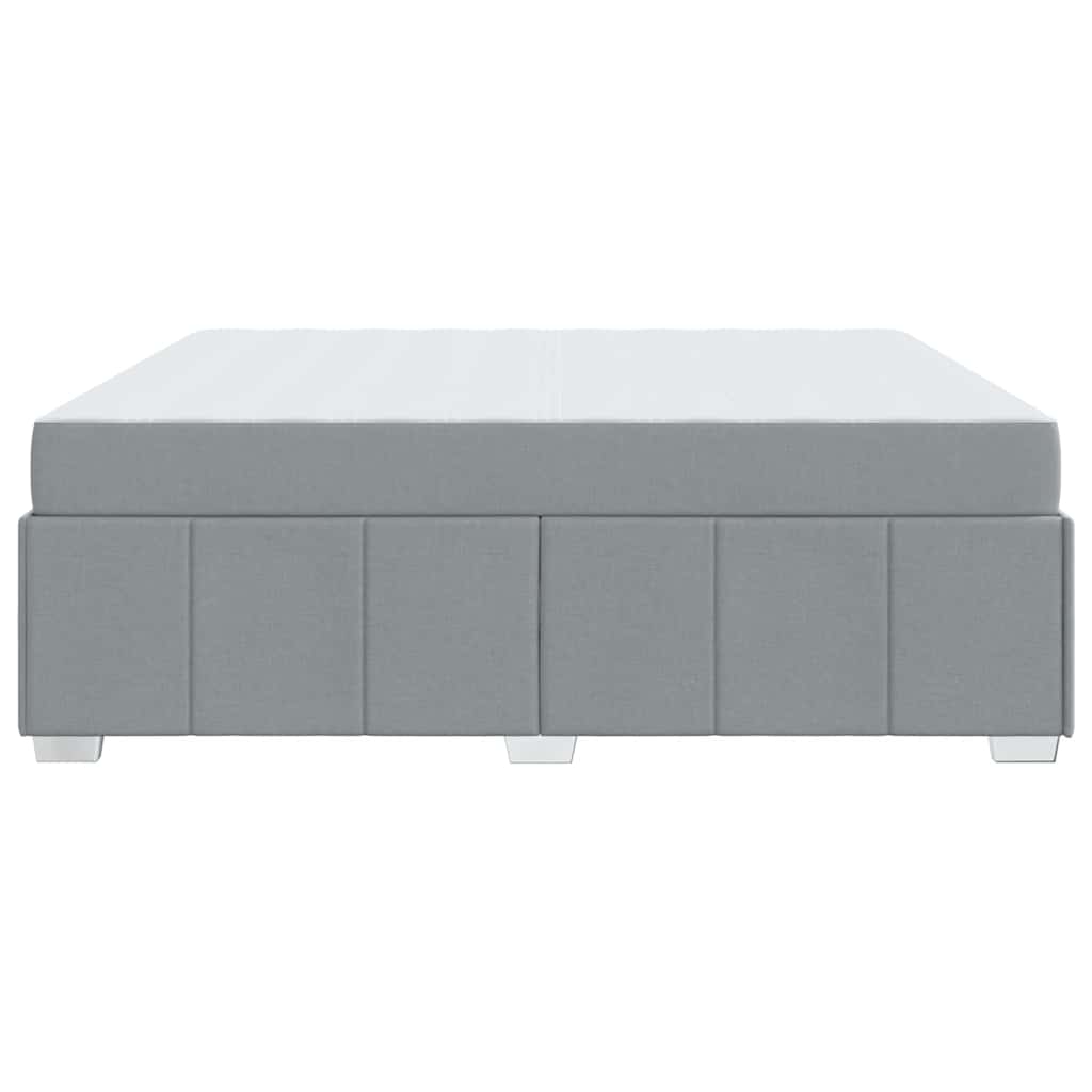 Sengestel Med Madras Lysegrå 180 X 200 Cm Stof - Billede 8