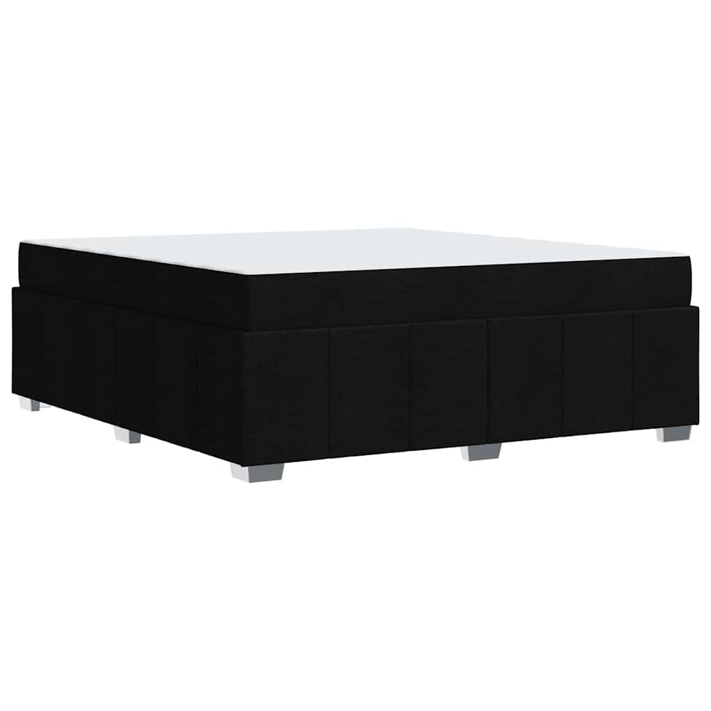 Sengestel Med Madras Sort 180 X 200 Cm Stof - Billede 9