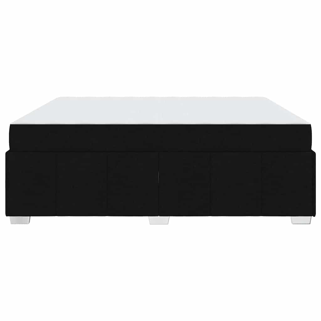 Sengestel Med Madras Sort 180 X 200 Cm Stof - Billede 8