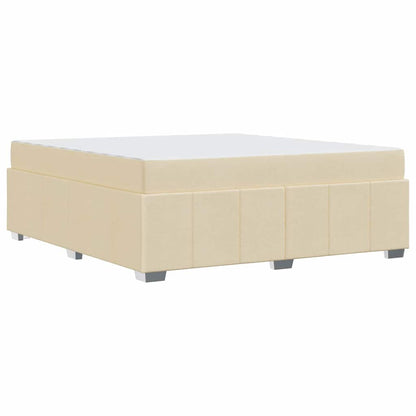Sengestel Med Madras Creme 180 X 200 Cm Stof - Billede 8