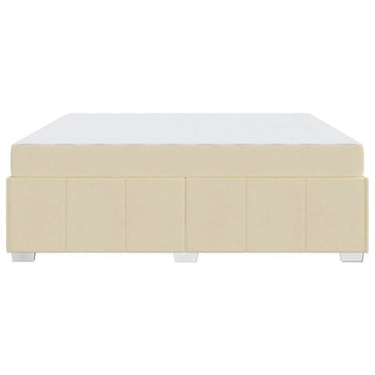 Sengestel Med Madras Creme 180 X 200 Cm Stof - Billede 7