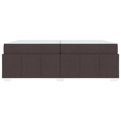 Sengestel Med Madras Mørkebrun 200 X 200 Cm Stof - Billede 6
