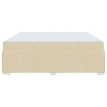 Sengestel Med Madras Creme 200 X 200 Cm Stof - Billede 7