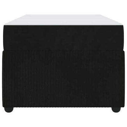 Sengeramme Med Madras Med Madras Sort 80 X 200 Cm Fløjl - Billede 7