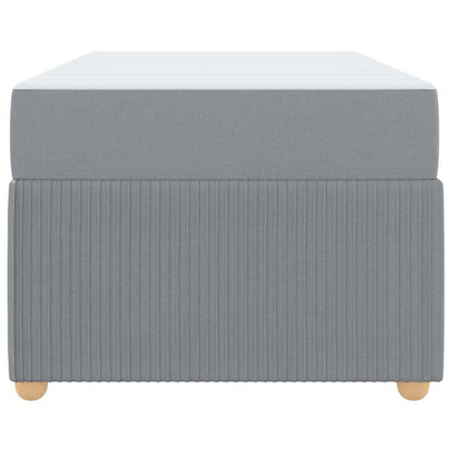 Sengeramme Med Madras Med Madras Lysegrå 90 X 190 Cm Stof - Billede 7