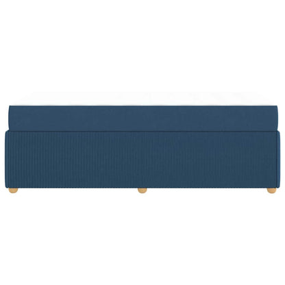 Sengeramme Med Madras Med Madras Blå 90 X 190 Cm Stof - Billede 7