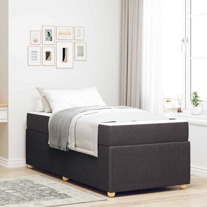 Sengeramme Med Madras Med Madras Mørkebrun 90 X 200 Cm Stof - Hovedbillede