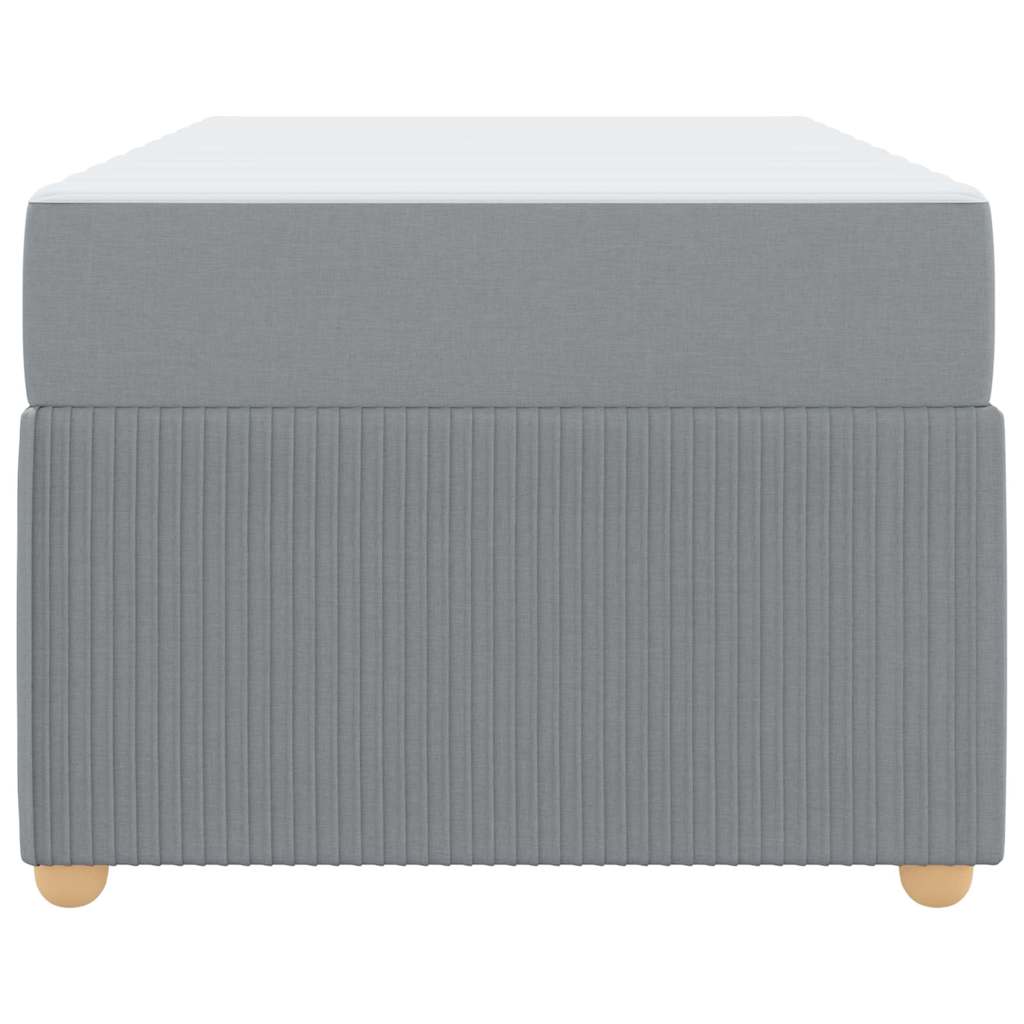 Sengeramme Med Madras Med Madras Lysegrå 100 X 200 Cm Stof - Billede 7