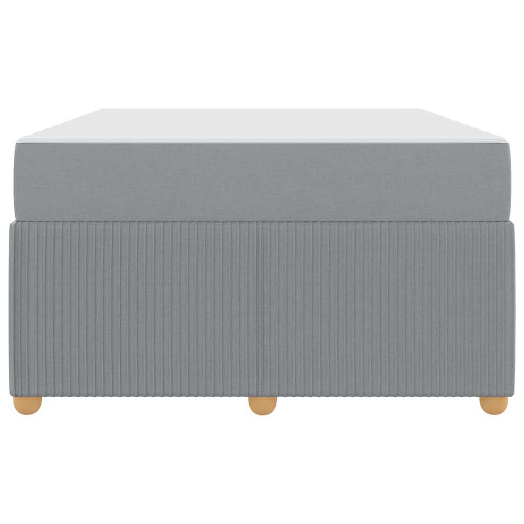 Sengeramme Med Madras Med Madras Lysegrå 120 X 190 Cm Stof - Billede 7