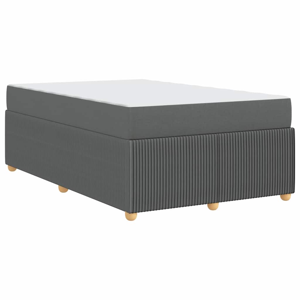 Sengeramme Med Madras Med Madras Mørkegrå 120 X 190 Cm Stof - Billede 9