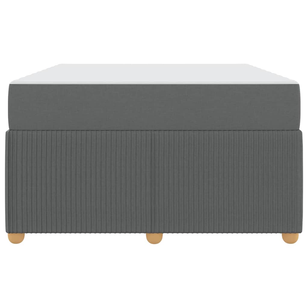 Sengeramme Med Madras Med Madras Mørkegrå 120 X 190 Cm Stof - Billede 7