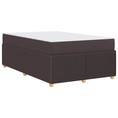 Sengeramme Med Madras Med Madras Mørkebrun 120 X 190 Cm Stof - Billede 8