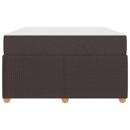 Sengeramme Med Madras Med Madras Mørkebrun 120 X 190 Cm Stof - Billede 6