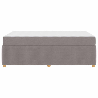 Sengeramme Med Madras Med Madras Gråbrun 120 X 190 Cm Stof - Billede 7