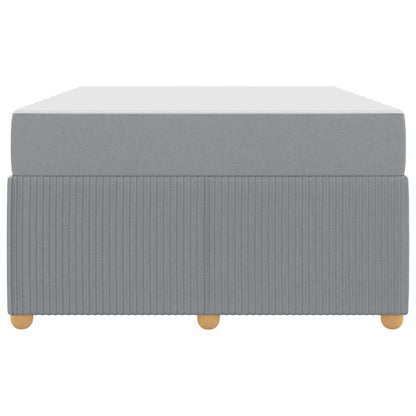 Sengeramme Med Madras Med Madras Lysegrå 120 X 200 Cm Stof - Billede 7